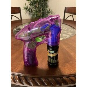 LED Light Up Bubble Blower Gun with Flashing Lights Squirt Party Favor Shooter